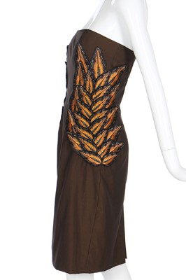 Lot 178 - A Givenchy by Alexander McQueen changeant silk-wool cocktail dress, Spring-Summer 1998