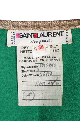 Lot 144 - An Yves Saint Laurent 'Peasant' ensemble, circa 1973