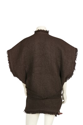 Lot 178 - An Issey Miyake 'mushiro' cotton/wool waistcoat, Autumn-Winter 1984