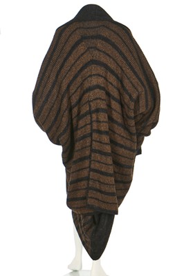 Lot 177 - A good Issey Miyake knitted wool-blend two-piece ensemble, 1983-85