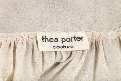 Lot 315 - A Thea Porter couture printed chiffon abaya, 1970s