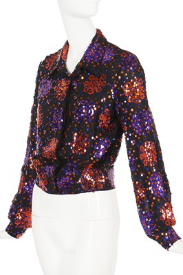 Lot 136 - A Thea Porter sequined jacket, 1970s