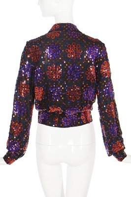 Lot 136 - A Thea Porter sequined jacket, 1970s