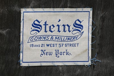 Lot 70 - A Steins of New York teal cut-velvet and lamé opera coat, 1930s