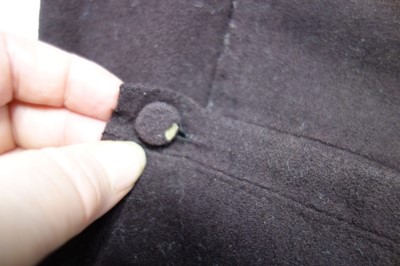 Lot 36 - A gentleman's dark brown wool court livery, circa 1800