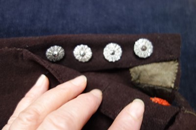 Lot 36 - A gentleman's dark brown wool court livery, circa 1800
