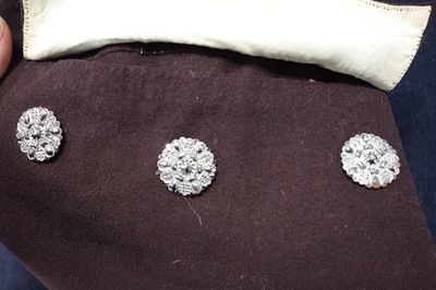 Lot 36 - A gentleman's dark brown wool court livery, circa 1800