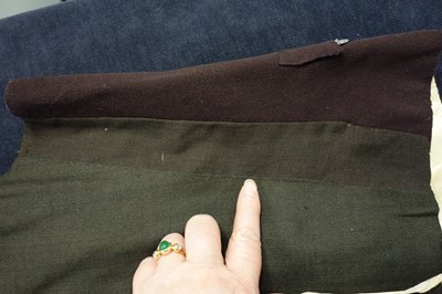Lot 36 - A gentleman's dark brown wool court livery, circa 1800