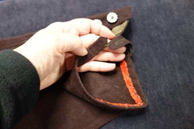 Lot 36 - A gentleman's dark brown wool court livery, circa 1800