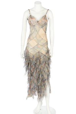 Lot 224 - An Alexander McQueen bias-cut chiffon dress, 'Deliverance', Spring-Summer 2004