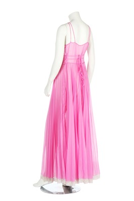 Lot 288 - A Norman Hartnell for Jean Radford 'Du Barry' pink Terylene lingerie set, 1957