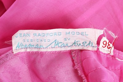 Lot 288 - A Norman Hartnell for Jean Radford 'Du Barry' pink Terylene lingerie set, 1957