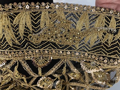 Lot 218 - A fine Chanel couture by Karl Lagerfeld gold embroidered 'leopard' dress, Spring-Summer 1996