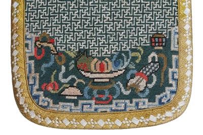 Lot 263 - An embroidered purse, Chinese, late 19th century