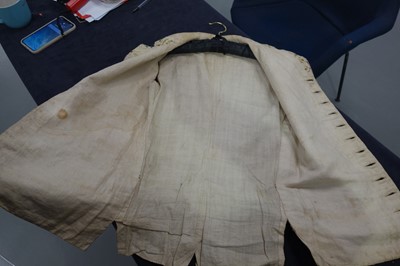 Lot 35 - Three men's embroidered silk waistcoats, late 18th-early 19th century