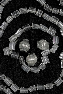 Lot 61 - A beaded black chiffon flapper dress, circa 1926