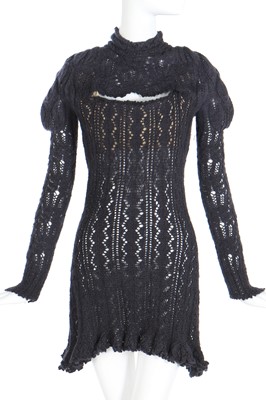 Lot 205 - A Vivienne Westwood lace knit corset dress, 'Anglomania' collection, Autumn/Winter 1993-94