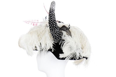 Lot 233 - A Vivienne Westwood felt hat with Swarovski crystal-covered horns, 2008
