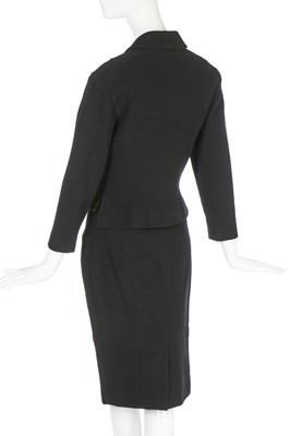 Lot 151 - A Chanel black wool-blend suit, late 1990s