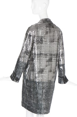 Lot 164 - A Tomasz Starzewski ombré sequined coat, 2000s