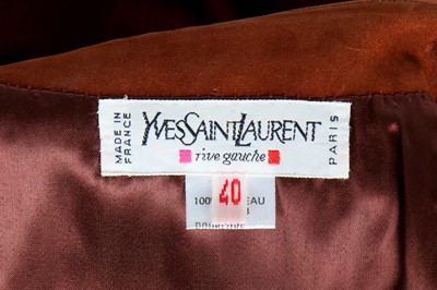 Lot 158 - An Yves Saint Laurent embellished tan suede jacket, circa 1991