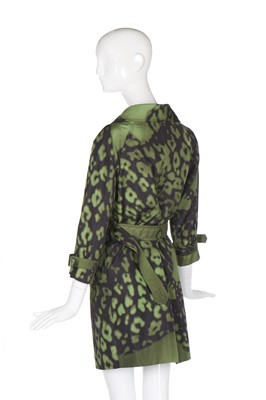 Lot 162 - A Prada silk faille coat with print by Christophe Chemin, Autumn-Winter 2016