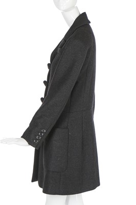 Lot 160 - A Louis Vuitton charcoal-grey wool coat, modern