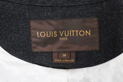 Lot 160 - A Louis Vuitton charcoal-grey wool coat, modern