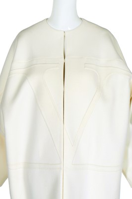 Lot 155 - A Valentino white wool-cashmere coat, probably Resort 2020