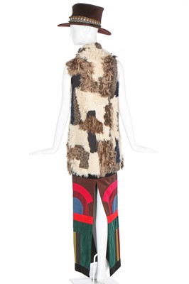 Lot 173 - A Tom Ford patchwork denim skirt, Autumn-Winter 2015