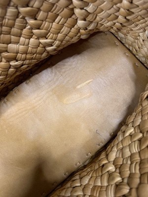 Lot 136 - A Bottega Veneta woven tan leather bag, modern