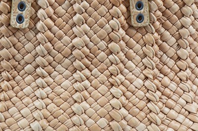 Lot 136 - A Bottega Veneta woven tan leather bag, modern