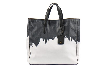 Lot 138 - An Yves Saint Laurent canvas and painted tote bag, modern