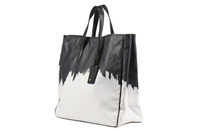 Lot 138 - An Yves Saint Laurent canvas and painted tote bag, modern