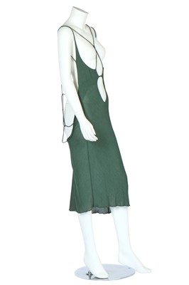 Lot 162 - A John Galliano bias-cut viscose dress, 'Honcho Woman' collection, Spring-Summer 1991