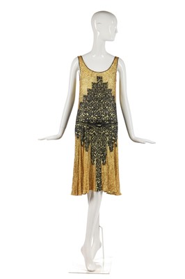 Lot 246 - A fine beaded flapper dress, late 1920s