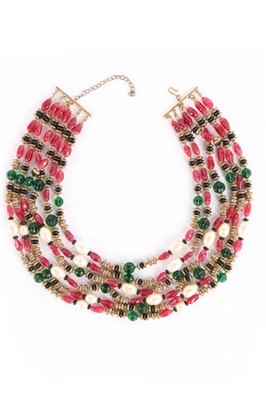 Lot 88 - A Chanel-inspired faux blister pearl and glass...