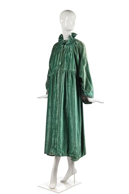 Lot 230 - A jade-green velvet opera coat, 1918-20