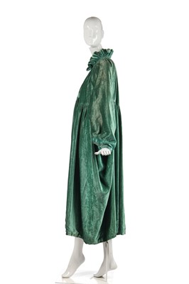 Lot 230 - A jade-green velvet opera coat, 1918-20