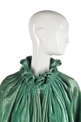 Lot 230 - A jade-green velvet opera coat, 1918-20