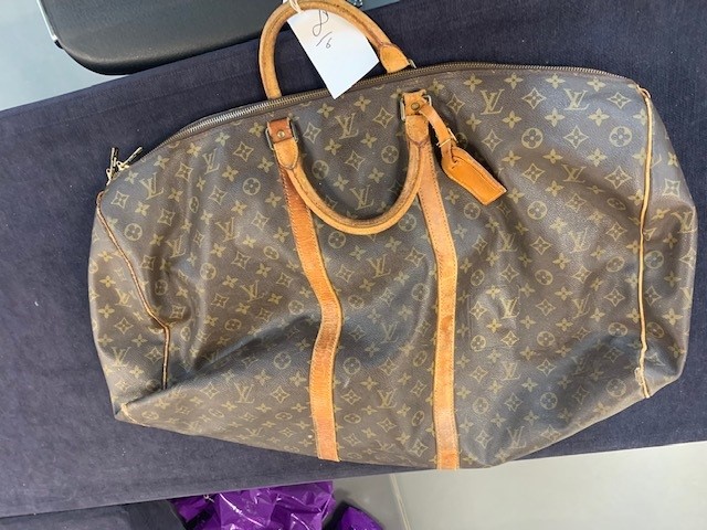 Sold at Auction: C. 1980'S LOUIS VUITTON MONOGRAM KEEPALL 60 DUFFEL