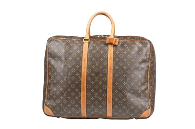 Lot 9 - A Louis Vuitton monogrammed canvas and leather suitcase, small