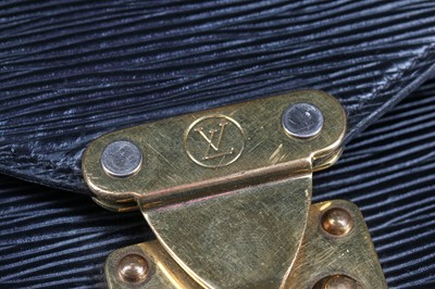 Lot 10 - A Louis Vuitton black Epi leather briefcase