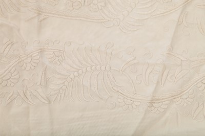 Lot 221 - A Cantonese embroidered silk shawl, Chinese, late 19th century