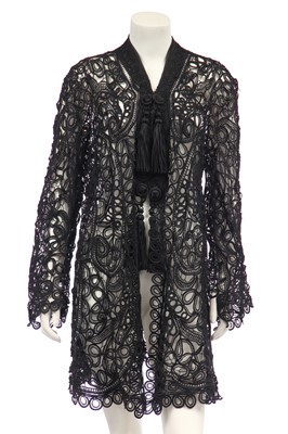 Lot 408 - A black soutache coat, 1910-15