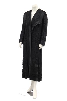 Lot 408 - A black soutache coat, 1910-15