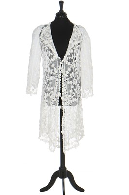 Lot 396 - An Irish crochet jacket, 1910-15