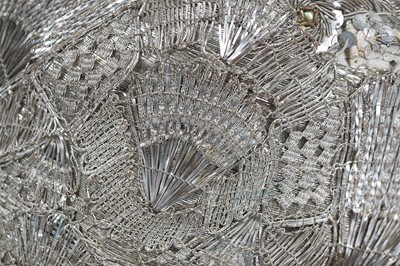 Lot 421 - A lavishly embroidered regional bonnet, German, late 19th century