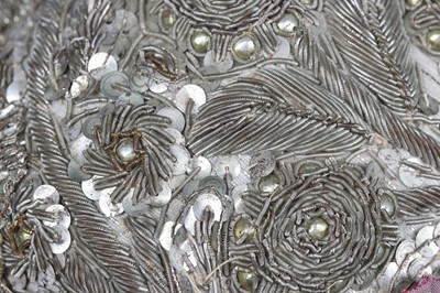 Lot 421 - A lavishly embroidered regional bonnet, German, late 19th century