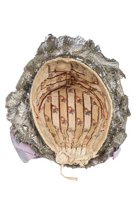 Lot 421 - A lavishly embroidered regional bonnet, German, late 19th century